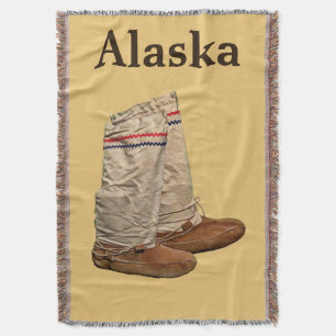 Mukluks Throw Blanket