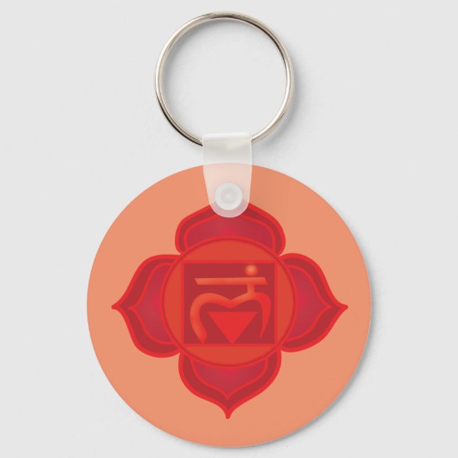 Muladhara or Root Chakra Key Ring (Front)