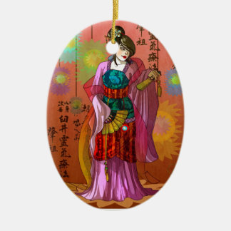 Mulan Ceramic Tree Decoration