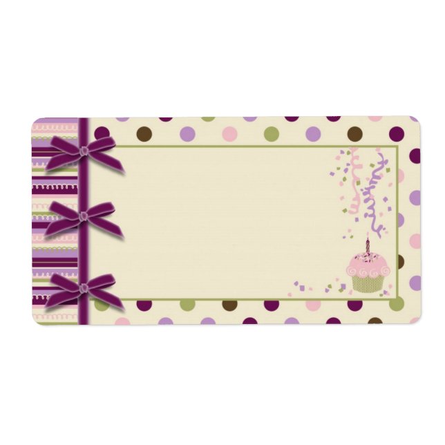 Mulberry Dot Name Tag (Front)