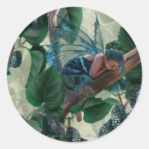 Mulberry Fairy Classic Round Sticker