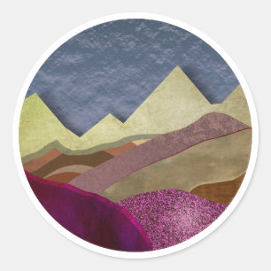 Mulberry Mountains Classic Round Sticker