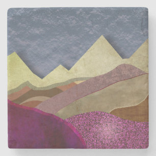 Mulberry Mountains Stone Coaster