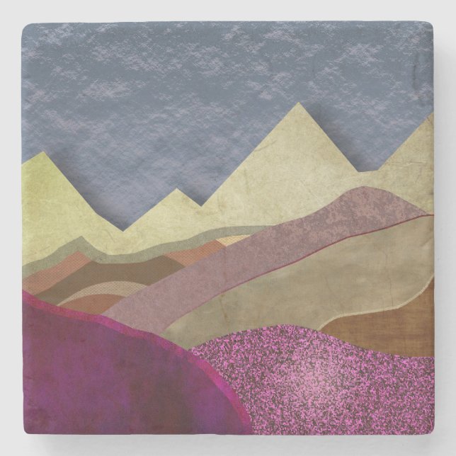 Mulberry Mountains Stone Coaster (Front)