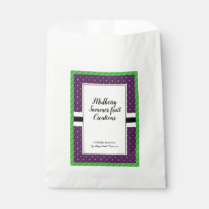 Mulberry pattern design, homemade packaging label favour bags