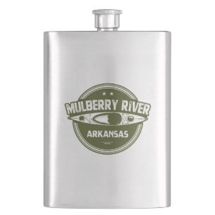Mulberry River, Arkansas Hip Flask