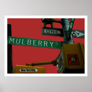 "Mulberry Street: Little Italy" New York City Poster