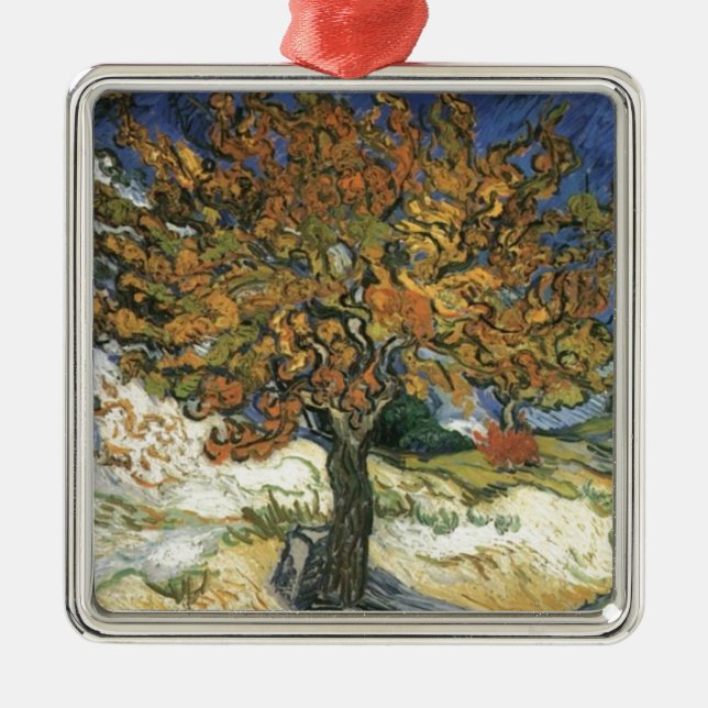 Mulberry Tree by van Gogh Metal Tree Decoration (Front)