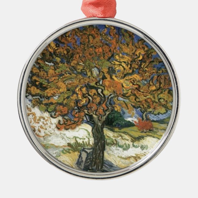 Mulberry Tree by van Gogh Metal Tree Decoration (Front)
