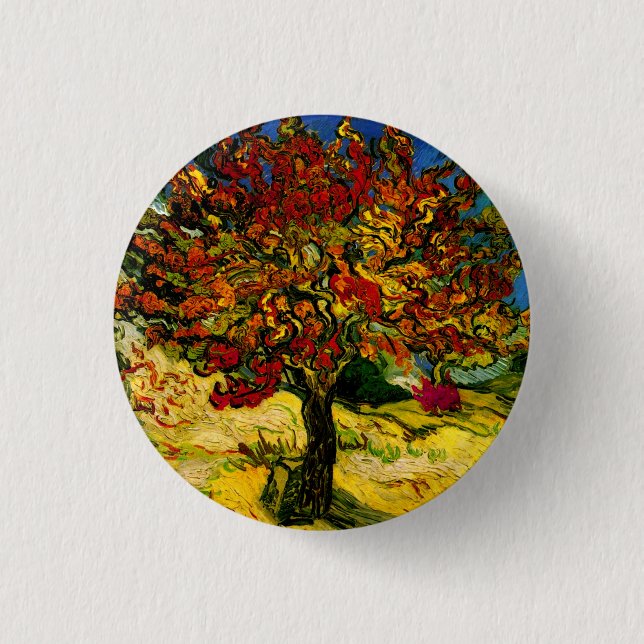 Mulberry Tree Van Gogh Fine Art 3 Cm Round Badge (Front)