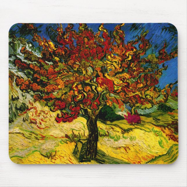 Mulberry Tree Van Gogh Fine Art Mouse Mat (Front)