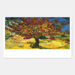 Mulberry Tree Van Gogh Fine Art Rectangular Sticker