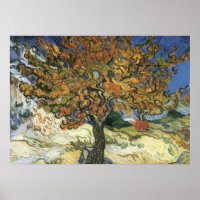 Mulberry Tree van Gogh Post-Impressionist Poster