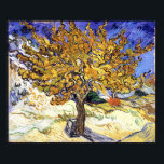Mulberry Tree, Vincent van Gogh Poster<br><div class="desc">Van Gogh painted The Mulberry Tree in Autumn in October of 1889 less than a year before he would die. Like most of his art, it was done during a period of highs and lows painted during a time of great self-awareness and yet surrounded by chaos. The Mulberry Tree shows...</div>
