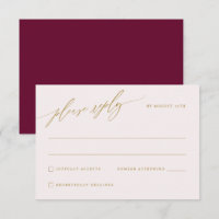 Mulberry Wine and Gold Elegant Wedding