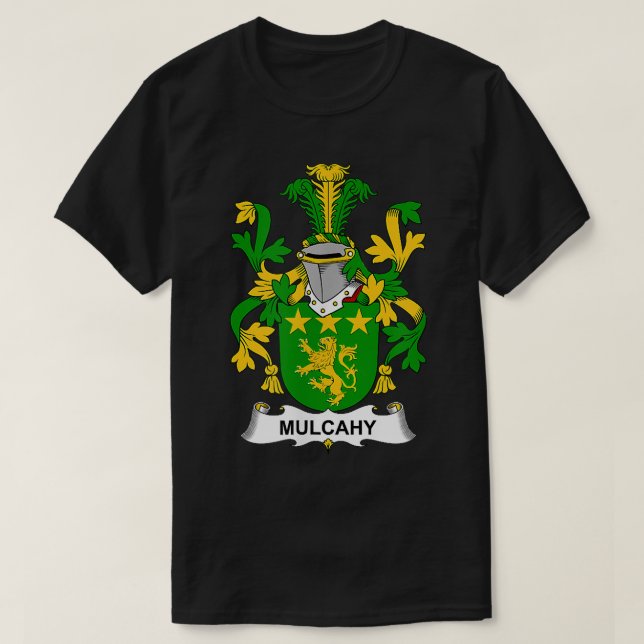 Mulcahy Coat of Arms  Family Crest  T-Shirt (Design Front)