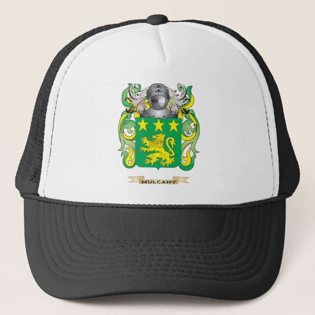 Mulcahy Coat of Arms (Family Crest) Trucker Hat (Front)