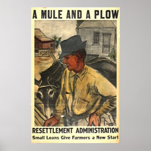 Mule and Plough 1935 Poster