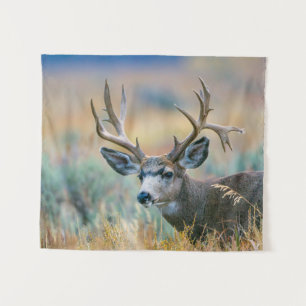 Mule Deer Buck Grand Teton National Park Wyoming Tapestry