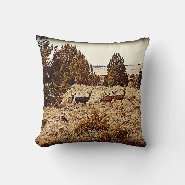 Mule Deer Pillow (Front)