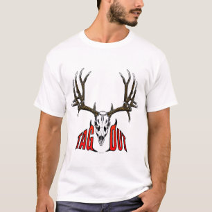 mule deer skull tag out T-Shirt