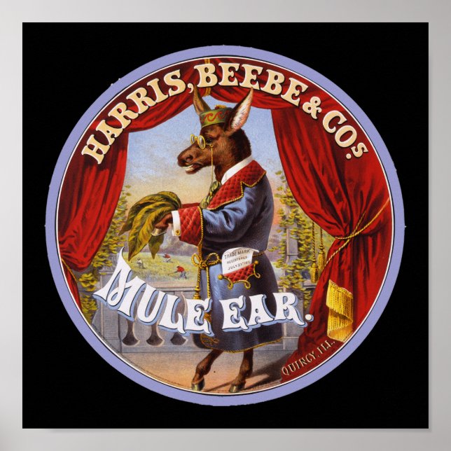 Mule Ear tobacco Poster (Front)