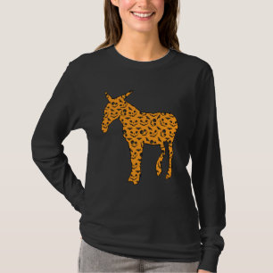 Mule Easy Halloween Outfit Donkey Horse Lazy Costu T-Shirt