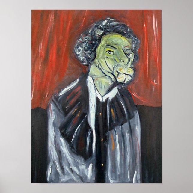 Mule Faced Woman by Donald Lee Poster (Front)