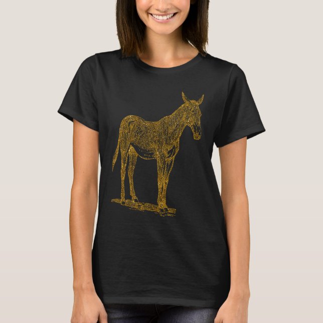 Mule  For Women Girl Donkey Horse Hybrid   1 T-Shirt (Front)