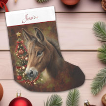 Mule Holiday Christmas Tree Animal Personalised