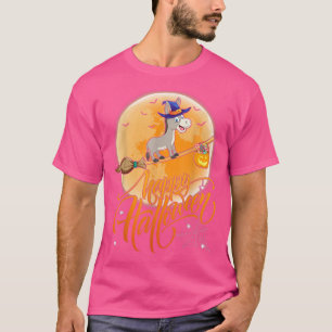 Mule Ride Witch Shot Moon Vintage Mule Halloween T-Shirt