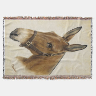 Mule Throw Blanket