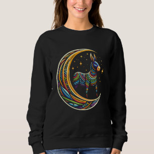 Mule Tribal Farm - Farmer Donkey Moon Sweatshirt