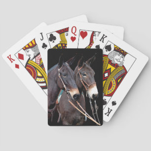 Mule Twosome Playing Cards