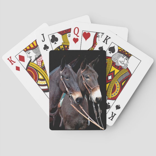 Mule Twosome Playing Cards (Back)