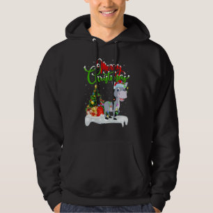 Mule   Xmas Decorations Santa Mule Christmas Hoodie