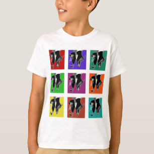 Muli-Coloured Tap Grid T-Shirt