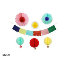 Mulit-Coloured Festive Garland Party Kit