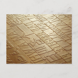 Mulitlingual Floor Postcard