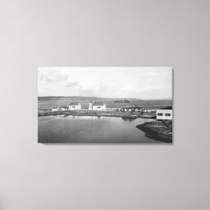 Mulkilteo, WA - Lighthouse View Photograph Canvas Print