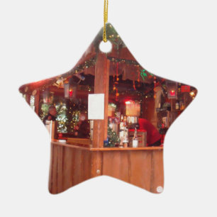 Mulled Wine Booth in Hamburg Ceramic Tree Decoration
