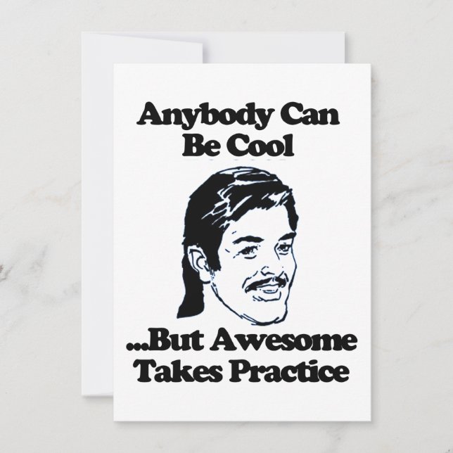 Mullet, Anybody can be cool but awesome... (Front)