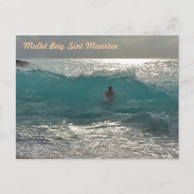 Mullet Bay, SXM Postcard (Front)