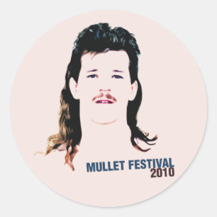 Mullet Festival 2010 Classic Round Sticker