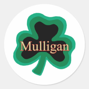 Mulligan Family Classic Round Sticker