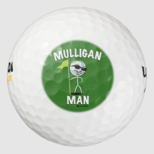 MULLIGAN MAN FUNNY GOLF BALLS