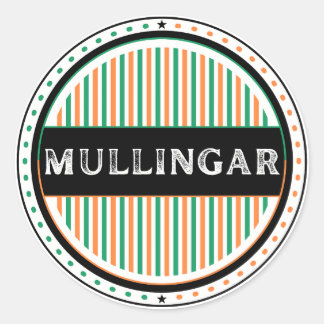 Mullingar City Pride Emblem – Irish Identity Classic Round Sticker
