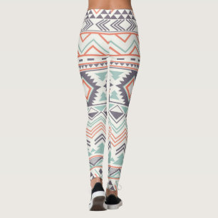 Multi Aztec Pastel Women Leggings