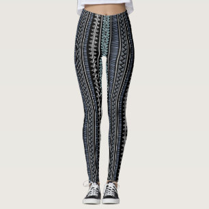 Multi Aztec Print Women's Leggings