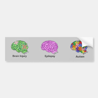 Multi-Brain Bumper Sticker